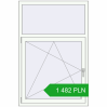 Pricing Tilt-and-Turn 1000x1500 mm REHAU BRILLANT DESIGN RAL 9016 Traffic white two-sided. Price: 1 481.96 PLN