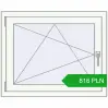 Pricing Tilt-and-Turn 870x700 mm REHAU OPTIMUM EURO-DESIGN 70 RAL 9016 Traffic white two-sided. Price: 815.78 PLN
