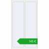 Pricing Tilt-and-Turn 1060x1960 mm EPSILON OPTIMA RAL 9016 Traffic white two-sided. Price: 144,93 €