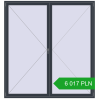 Pricing Tilt-and-Turn 2100x2250 mm REHAU OPTIMUM EURO-DESIGN 70 ANTHRACITE_GREY_STRUKTURAL two-sided. Price: 6 017.1 PLN