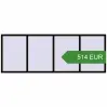 Pricing Tilt-and-Turn 3000x1100 mm KORSA OPTIMUM REHAU EURO 70. Price: 514.1 EUR