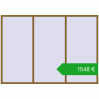 Pricing Okna skrzydłowe 3400x2400 mm KORSA BRILLANT DESIGN. Price: 1547,82 €