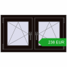 Ustalenie cen Okna skrzydłowe 990x560 mm REHAU OPTIMUM EURO-DESIGN 70 BLACK_BROWN dwustronny. Cena: 237.52 EUR