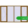 Ustalenie cen Okna skrzydłowe 3000x1800 mm REHAU ENERGY-SAVING SYNEGO MD GOLDEN OAK dwustronny. Cena: 1669,35 €