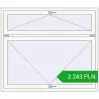 Pricing Tilt-and-Turn 1480x1270 mm REHAU OPTIMUM EURO-DESIGN 70 RAL 9016 Traffic white two-sided. Price: 2 243.08 PLN