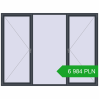 Pricing Tilt-and-Turn 2800x2100 mm REHAU OPTIMUM EURO-DESIGN 70 ANTHRACITE_GREY_STRUKTURAL two-sided. Price: 6 984.26 PLN