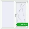Pricing Tilt-and-Turn 1200x1250 mm EPSILON OPTIMA RAL 9016 Traffic white two-sided. Price: 694.01 PLN