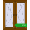 Ustalenie cen Okna skrzydłowe 1035x1265 mm REHAU ENERGY-SAVING SYNEGO MD GOLDEN OAK dwustronny. Cena: 502,03 €
