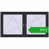 Ustalenie cen Okna skrzydłowe 1770x935 mm REHAU ENERGY-SAVING SYNEGO MD BLACK_ULTI-MATT dwustronny. Cena: 499,14 €