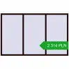 Pricing Tilt-and-Turn 2400x1500 mm REHAU OPTIMUM EURO-DESIGN 70 CHOCOLATE_BROWN two-sided. Price: 2 314.03 PLN