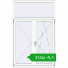 Pricing Tilt-and-Turn 1170x1775 mm REHAU OPTIMUM EURO-DESIGN 70 RAL 9016 Traffic white two-sided. Price: 2 021.74 PLN