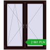Pricing Tilt-and-Turn 1300x1500 mm REHAU OPTIMUM EURO-DESIGN 70 CHOCOLATE_BROWN two-sided. Price: 2 960.83 PLN