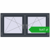 Ustalenie cen Okna skrzydłowe 1335x650 mm REHAU ENERGY-SAVING SYNEGO MD ANTHRACITE_GREY_STRUKTURAL dwustronny. Cena: 1646,50 zł