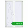 Pricing Tilt-and-Turn 1500x2300 mm REHAU ENERGY-SAVING SYNEGO MD RAL 9016 Traffic white two-sided. Price: 2 630.15 PLN