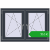 Ustalenie cen Okna skrzydłowe 1065x725 mm REHAU ENERGY-SAVING SYNEGO MD ANTHRACITE_GREY_STRUKTURAL dwustronny. Cena: 364,67 €