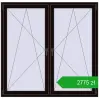 Pricing Tilt-and-Turn 1620x1580 mm REHAU ENERGY-SAVING SYNEGO MD BLACK_BROWN two-sided. Price: 2775,25 zł