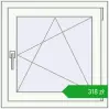 Ustalenie cen Okna skrzydłowe 685x685 mm EPSILON OPTIMA RAL 9016 Traffic white dwustronny. Cena: 318,40 zł