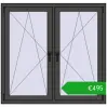 Ustalenie cen Okna rozwierne 1305x1250 mm REHAU ENERGY-SAVING SYNEGO MD BASALT_GREY dwustronny. Cena: 495,47 €