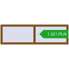 Pricing Tilt-and-Turn 1975x570 mm REHAU OPTIMUM EURO-DESIGN 70 GOLDEN OAK two-sided. Price: 1 221.35 PLN
