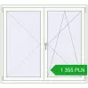 Pricing Tilt-and-Turn 1500x1350 mm REHAU OPTIMUM EURO-DESIGN 70 RAL 9016 Traffic white two-sided. Price: 1 354.73 PLN