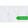 Pricing Tilt-and-Turn 2440x1450 mm REHAU OPTIMUM EURO-DESIGN 70 RAL 9016 Traffic white two-sided. Price: 3 034.33 PLN