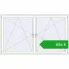 Pricing Tilt-and-Turn 2270x1350 mm REHAU OPTIMUM EURO-DESIGN 70 RAL 9016 Traffic white two-sided. Price: 855,79 €