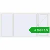 Pricing Tilt-and-Turn 2800x1400 mm REHAU ENERGY-SAVING SYNEGO MD RAL 9016 Traffic white two-sided. Price: 3 156.19 PLN