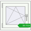 Pricing Tilt-and-Turn 550x530 mm REHAU OPTIMUM EURO-DESIGN 70 RAL 9016 Traffic white two-sided. Price: 561 PLN