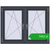 Pricing Okna skrzydłowe 1140x875 mm REHAU ENERGY-SAVING SYNEGO MD ANTHRACITE_GREY_STRUKTURAL dwustronny. Price: 1952,62 zł