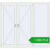 Pricing Tilt-and-Turn 1800x1650 mm REHAU OPTIMUM EURO-DESIGN 70 RAL 9016 Traffic white two-sided. Price: 1 695.25 PLN