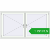 Pricing Tilt-and-Turn 1800x1000 mm REHAU OPTIMUM EURO-DESIGN 70 RAL 9016 Traffic white two-sided. Price: 1 790.69 PLN
