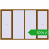 Ustalenie cen Okna skrzydłowe 3500x2200 mm REHAU OPTIMUM EURO-DESIGN 70 GOLDEN OAK dwustronny. Cena: 5005,60 zł