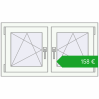 Pricing Tilt-and-Turn 990x545 mm REHAU OPTIMUM EURO-DESIGN 70 RAL 9016 Traffic white two-sided. Price: 158,42 €
