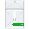 Ustalenie cen Okna skrzydłowe 1210x1760 mm REHAU OPTIMUM EURO-DESIGN 70 RAL 9016 Traffic white dwustronny. Cena: 393,36 €
