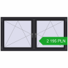 Pricing Tilt-and-Turn 1840x935 mm REHAU ENERGY-SAVING SYNEGO MD BLACK_ULTI-MATT two-sided. Price: 2195,02 zł