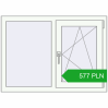 Ustalenie cen Okna skrzydłowe 1050x750 mm REHAU OPTIMUM EURO-DESIGN 70 RAL 9016 Traffic white dwustronny. Cena: 577,31 zł