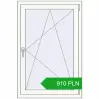 Pricing Tilt-and-Turn 800x1200 mm REHAU OPTIMUM EURO-DESIGN 70 RAL 9016 Traffic white two-sided. Price: 910.37 PLN