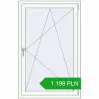 Pricing Tilt-and-Turn 900x1400 mm REHAU OPTIMUM EURO-DESIGN 70 ANTHRACITE_GREY_STRUKTURAL external. Price: 1 198.64 PLN