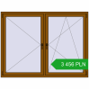 Pricing Tilt-and-Turn 1800x1350 mm REHAU OPTIMUM EURO-DESIGN 70 GOLDEN OAK two-sided. Price: 3 456.04 PLN