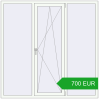 Pricing Tilt-and-Turn 1800x1800 mm REHAU ENERGY-SAVING SYNEGO MD RAL 9016 Traffic white two-sided. Price: 700.47 EUR
