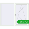 Pricing Tilt-and-Turn 1640x1340 mm REHAU ENERGY-SAVING SYNEGO MD RAL 9016 Traffic white two-sided. Price: 2 073.24 PLN