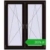Pricing Tilt-and-Turn 1125x1325 mm REHAU ENERGY-SAVING SYNEGO MD BLACK_BROWN two-sided. Price: 2075,94 zł