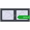 Pricing Tilt-and-Turn 1575x710 mm REHAU ENERGY-SAVING SYNEGO MD ANTHRACITE_GREY_STRUKTURAL two-sided. Price: 2016,43 zł