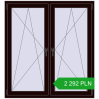 Pricing Tilt-and-Turn 1305x1415 mm REHAU ENERGY-SAVING SYNEGO MD CHOCOLATE_BROWN two-sided. Price: 2292,38 zł