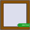 Pricing Tilt-and-Turn 500x500 mm REHAU OPTIMUM EURO-DESIGN 70 GOLDEN OAK two-sided. Price: 299.01 PLN