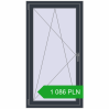 Pricing Tilt-and-Turn 800x1500 mm REHAU OPTIMUM EURO-DESIGN 70 ANTHRACITE_GREY_STRUKTURAL two-sided. Price: 1086,08 zł