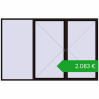 Ustalenie cen Okna skrzydłowe 3600x2300 mm REHAU OPTIMUM EURO-DESIGN 70 BLACK_BROWN dwustronny. Cena: 2083,48 €