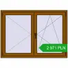 Pricing Tilt-and-Turn 1400x1000 mm REHAU ENERGY-SAVING SYNEGO MD GOLDEN OAK two-sided. Price: 2 970.89 PLN