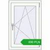 Pricing Tilt-and-Turn 600x900 mm REHAU OPTIMUM EURO-DESIGN 70 RAL 9016 Traffic white two-sided. Price: 689.82 PLN
