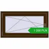 Pricing Tilt-and-Turn 1000x550 mm REHAU OPTIMUM EURO-DESIGN 70 DARK_OAK two-sided. Price: 1 057.91 PLN